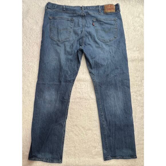 Levi's Men's Cotton 501 Straight Leg Button Fly Original Fit Denim Jeans 42x32 - Picture 2 of 9
